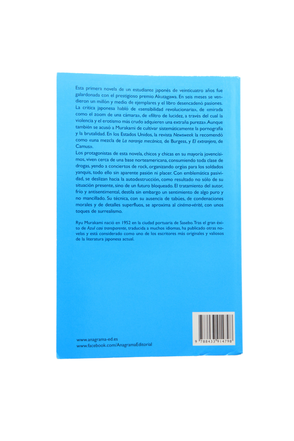 Azul casi transparente - Muy Bueno