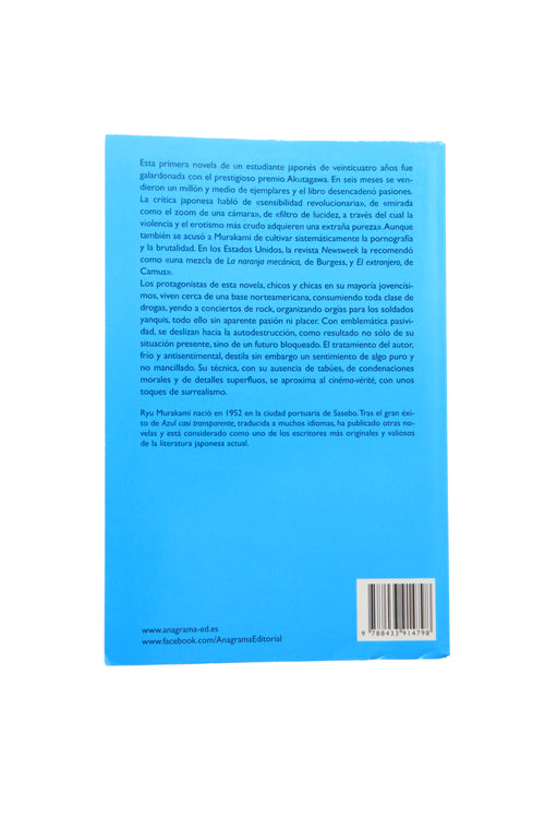 Azul casi transparente - Muy Bueno
